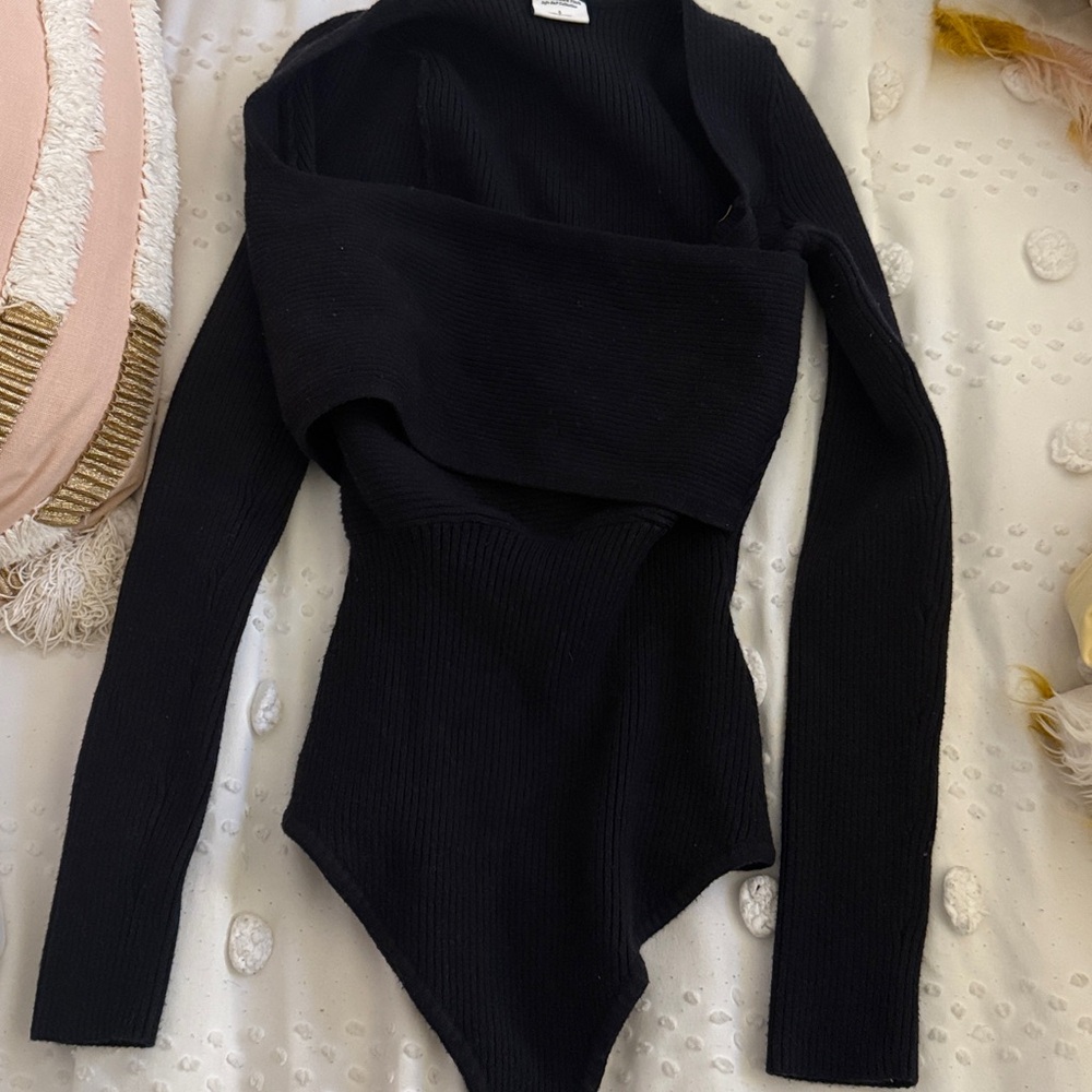 Black Long Sleeve Bodysuit